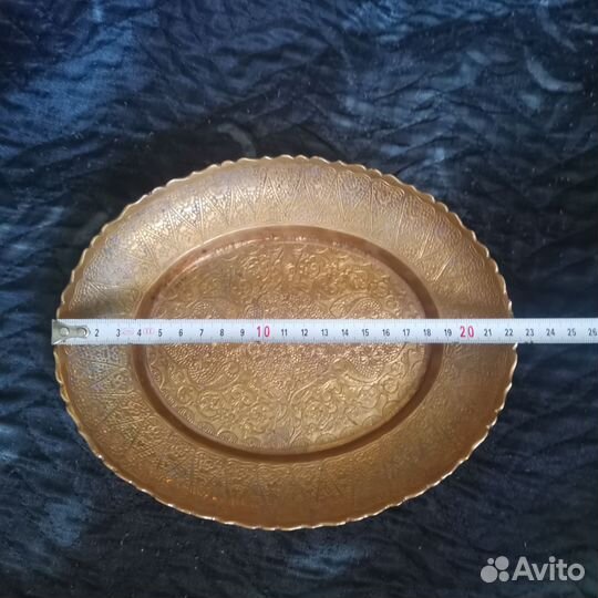 Блюдо, ваза, столовый набор. Латунь. Времен СССР
