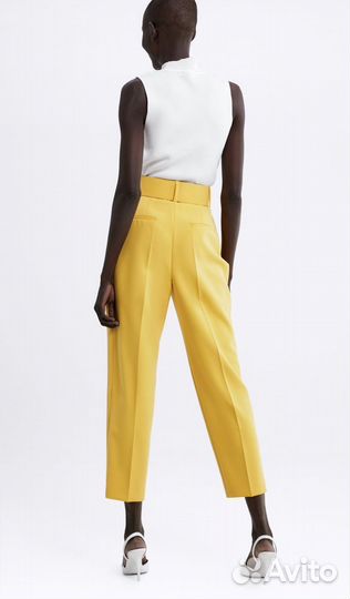 Брюки zara желтые