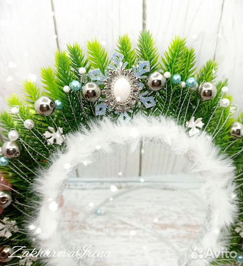 Ободок новогодний ёлочка