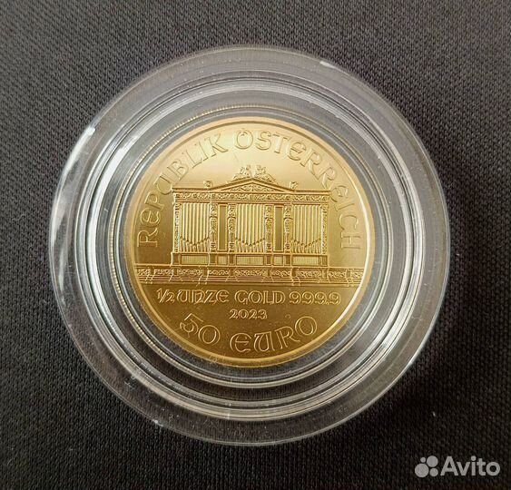 Золотая монета Австрии Венский Филармоникер 15,55