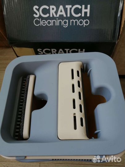 Швабра и ведро с отжимом