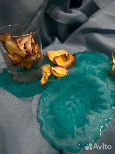 Набор подставок из эпоксидной смолы