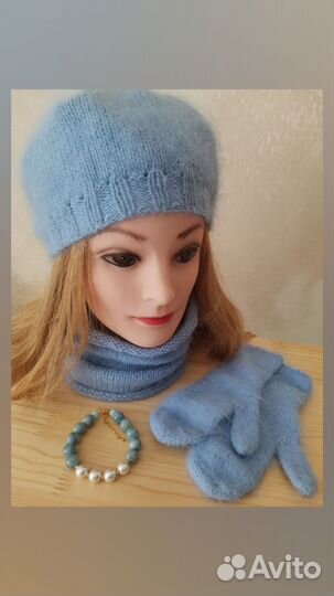 Шапка, снуд, варежки