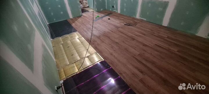 Электрические тёплые полы,монтаж и подключение