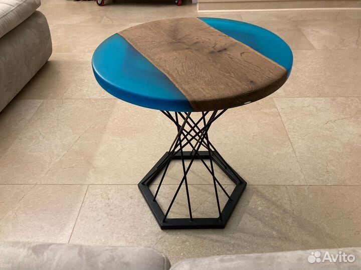 Журнальный столик в стиле лофт 50см