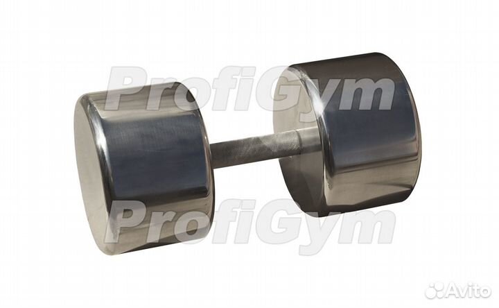 Гнх-53. Гантель хромированная «profigym» 53 кг