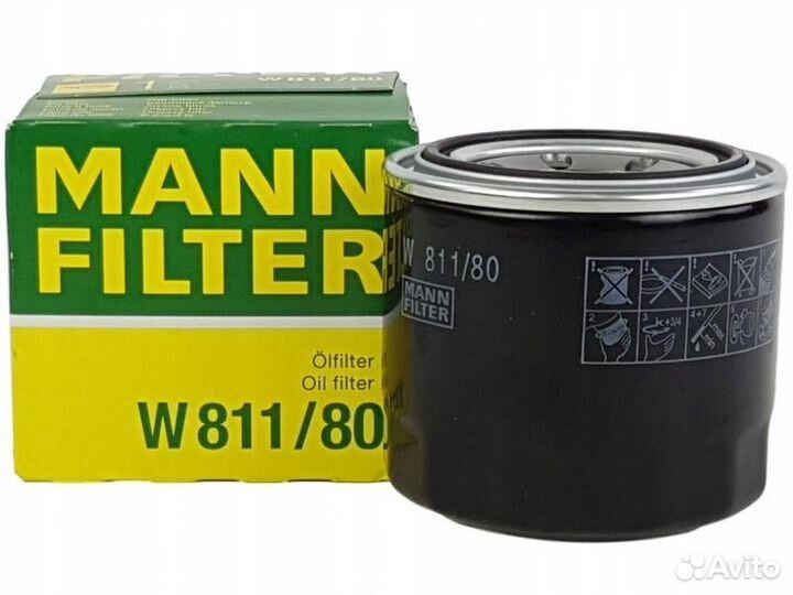 Маслянный фильтр W 811/80 mann-filter