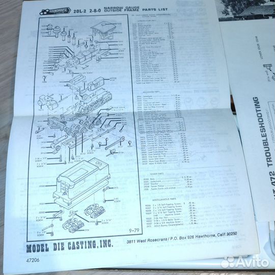 Сборная ходовая модель паровоза США 1/87