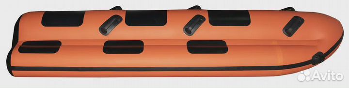 Санки надувные Rocked Sled 3 местные цв.оранжевый