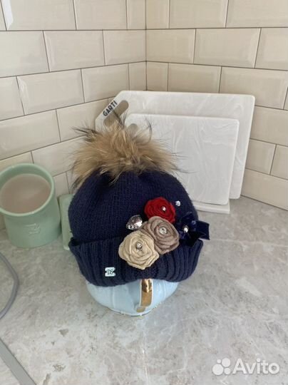 Шапка на девочку с 3 до 8 лет