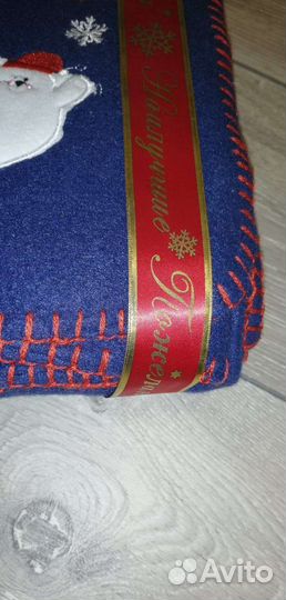 Флисрвый плед новогодний на подарок