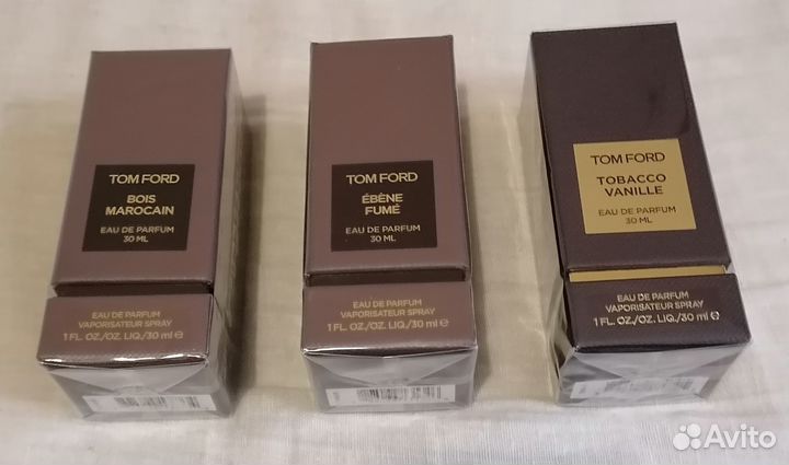 Tom Ford Ebene Fume,Tobacco Vanille,Bois Maracain