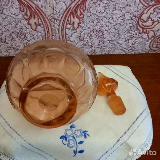 Ваза,графинчик карамельное стекло СССР