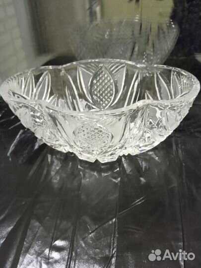 Хрустальная ваза советских времён