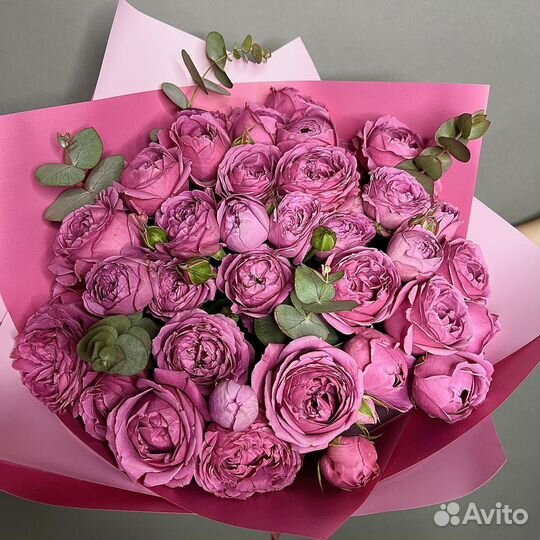 Пионовидные розы букет из пионовидных роз