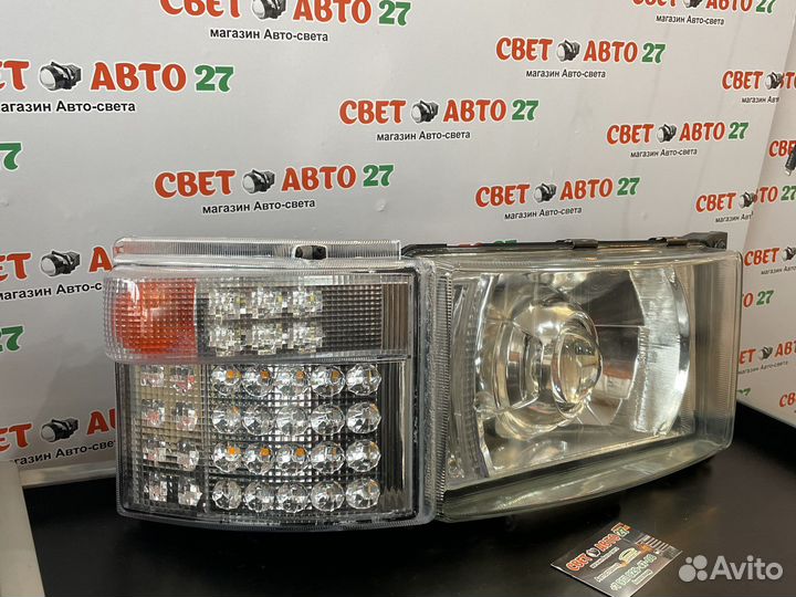 Bi LED, фары диодные Скания. Scania