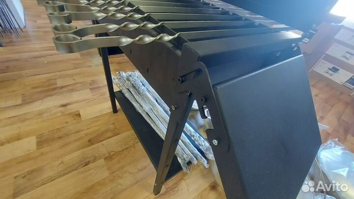 Мангал с крышкой и полкой 2мм