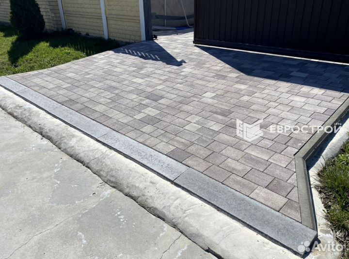 Тротуарная плитка, брусчатка, бордюры