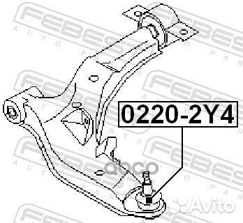 Опора шаровая нижнего рычага перед прав/лев