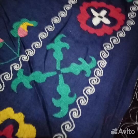 Узбекское винтажное Сюзане. Панно, покрывало