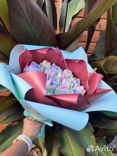 Сладкий букет из зефира