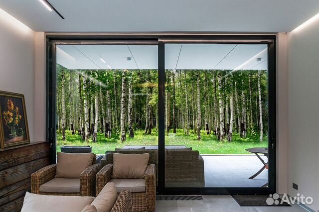 Стеклянные алюминиевые двери Алютех / Alutech