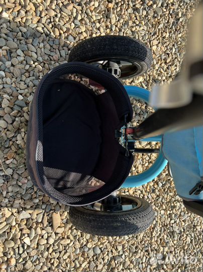 Детский трехкол велосипед с ручкой и муз.панелью