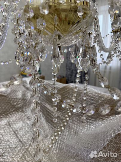 Люстра хрустальная бу