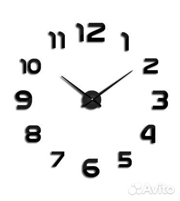 Часы настенные акриловые 3D