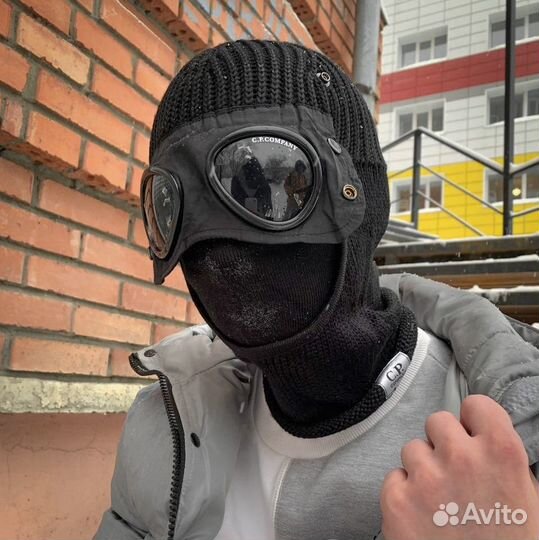 Мужская Черная Балаклава C.P. Company