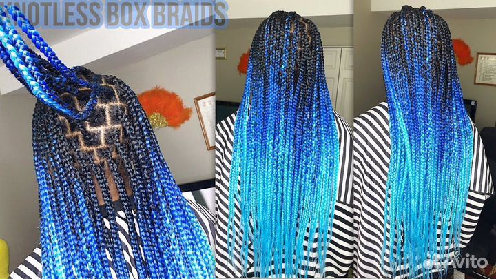 Плетение африканских и французских косичек