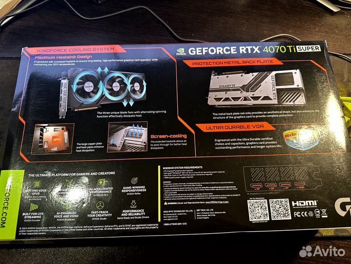 16GB RTX 4070 Ti Super GIG Windforce MAX OC