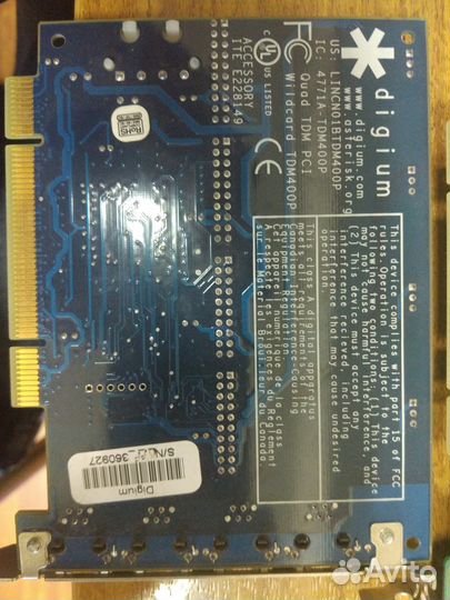 Виртуальная телефония. PCI VoIP плата для телефони