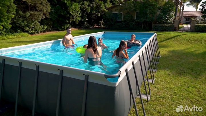Каркасный бассейн 732х366х132 см Intex