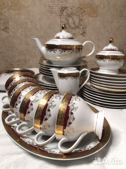 Сервиз Thun Кристина Красная Лилия