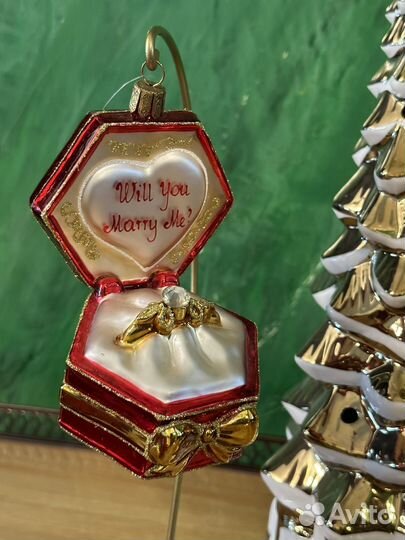 Елочные игрушки стекло польша, Huras, Silverado