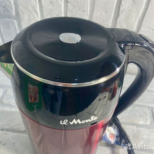 Электрочайник il Monte EK-1801 Черный/Красный