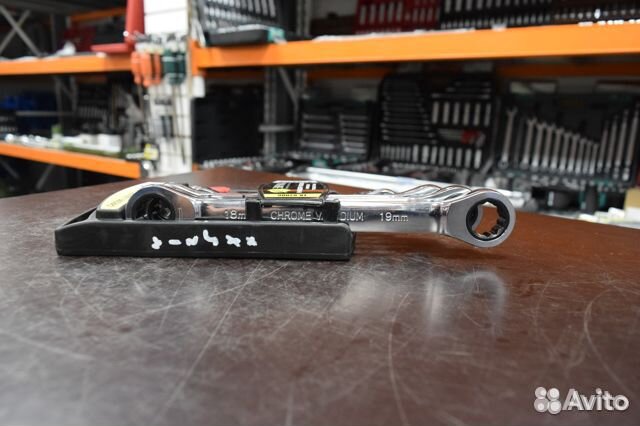 Набор ключей накидных трещоточных 6 пр. эврика