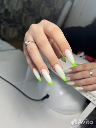 Наращивание ногтей, гель лак, маникюр гель лак