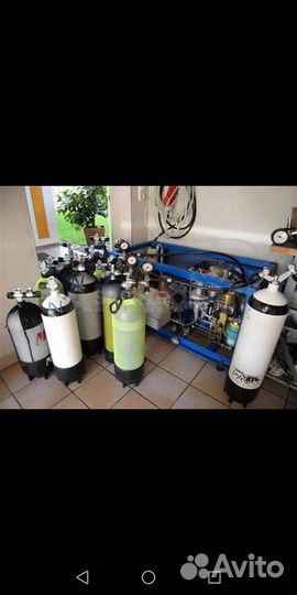 Забивка, заправка баллонов воздухом