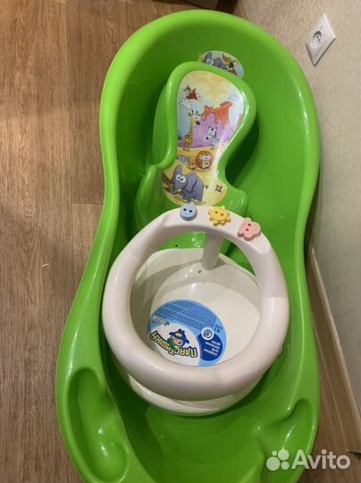 Ванночка для купания с горкой, сиденье доя купания