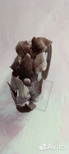 Ободок из бархата