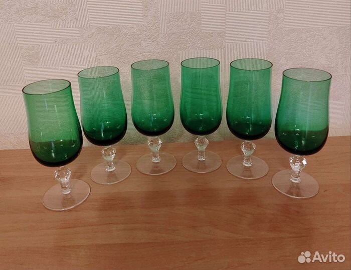 Фужеры СССР цветные винтажные отличное состояние