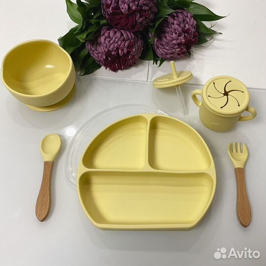 Детская посуда для кормления силиконовая