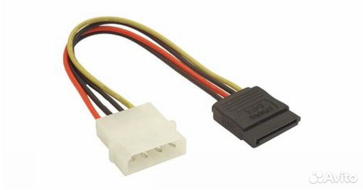 Переходник питания molex 4pin/2x sata15pin