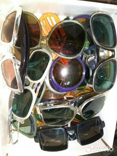 Ретро темные солнечные очки, винтаж СССР и т.п