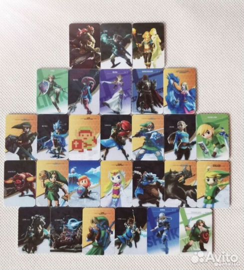 Карты amiibo Zelda botw
