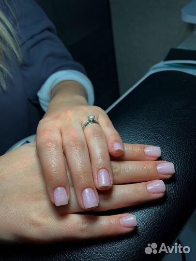 Комбинированный маникюр с покрытием гель лак