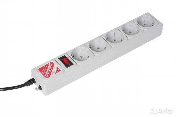 Сетевой фильтр Power Cube 5-гнезд 1,9м 10А белый