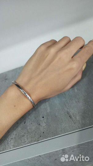 Серебряный браслет универсальный размер